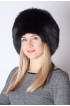 Black fox fur hat